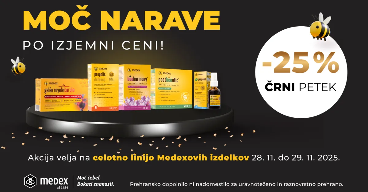 Medex izdelki med 28.11. in 29.11. -25%
