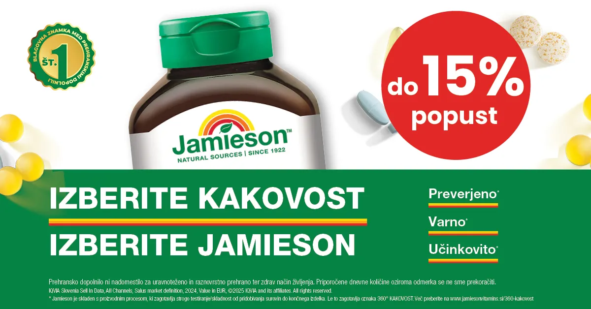 Jamieson do 15 % popust