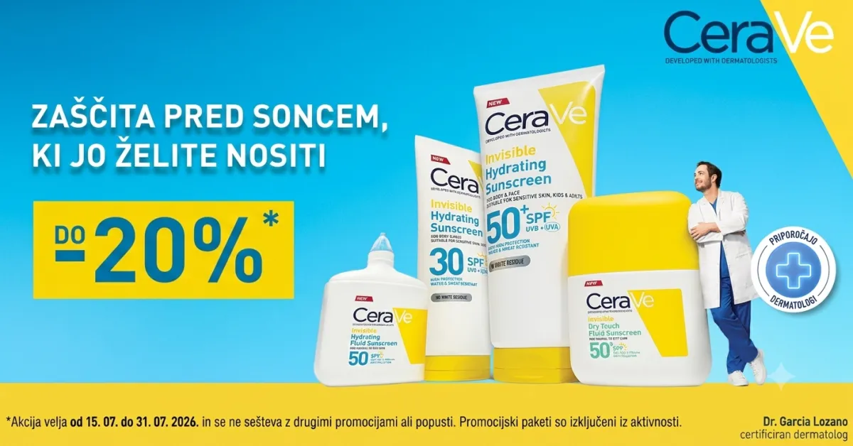 CeraVe sun linija do -20%