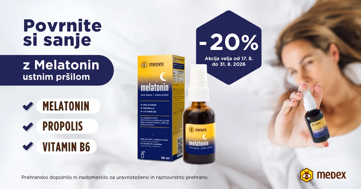MEDEX - Melatonin ustno pršilo -20%