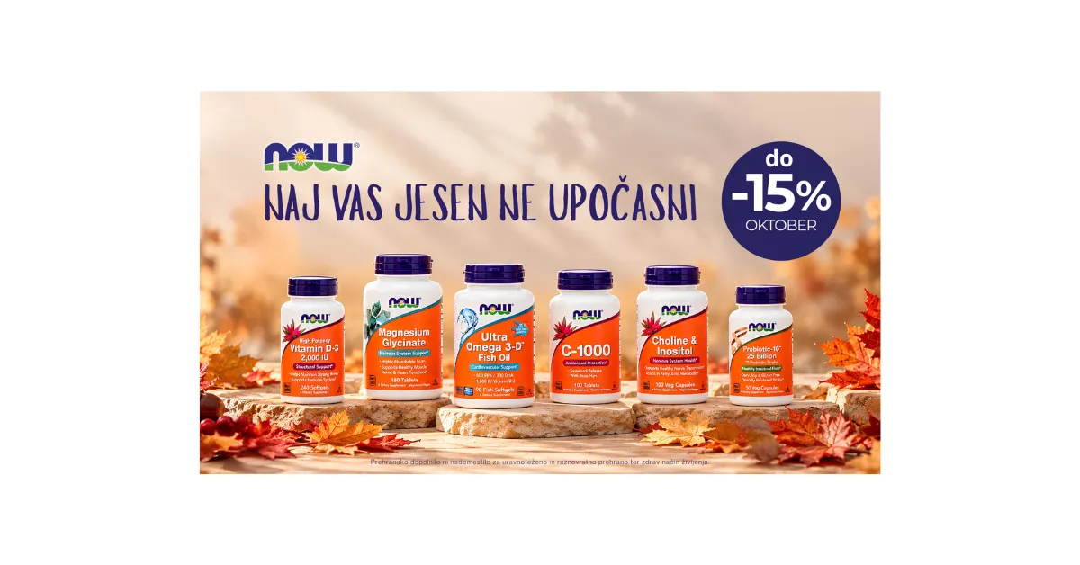 NOW (vsi izdelki) do -15 %
