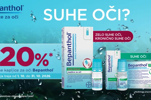 Bepanthol (vse kapljice za oči) do -20%
